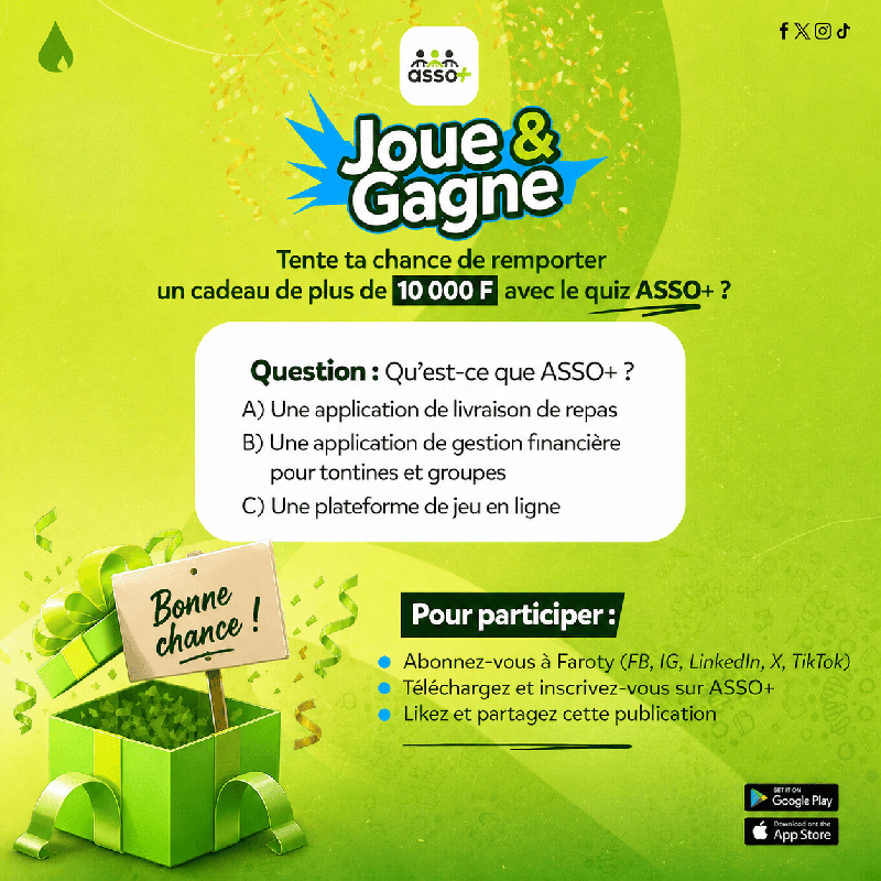 🎁 Play & Win with ASSO+!
